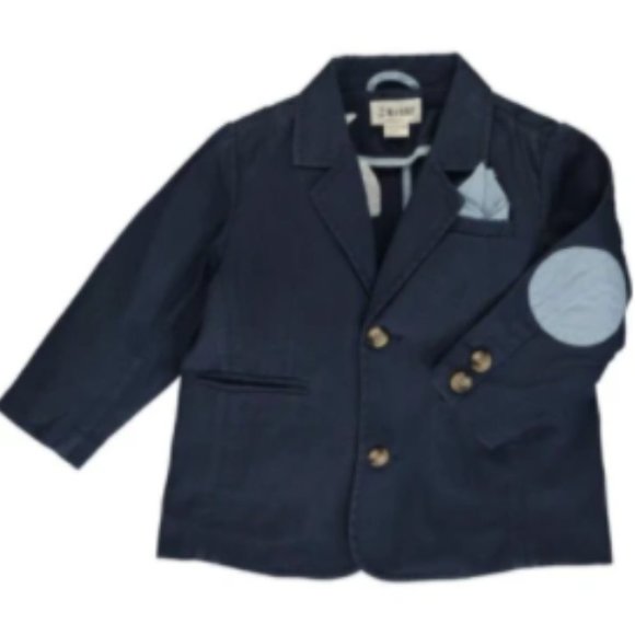 Me and Henry Navy Cotton Blazer Jacket Boys - Picture 2 of 8